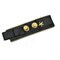 Military Style Shoulder Epaulet Black Gold Zipper Star Applique Accessory